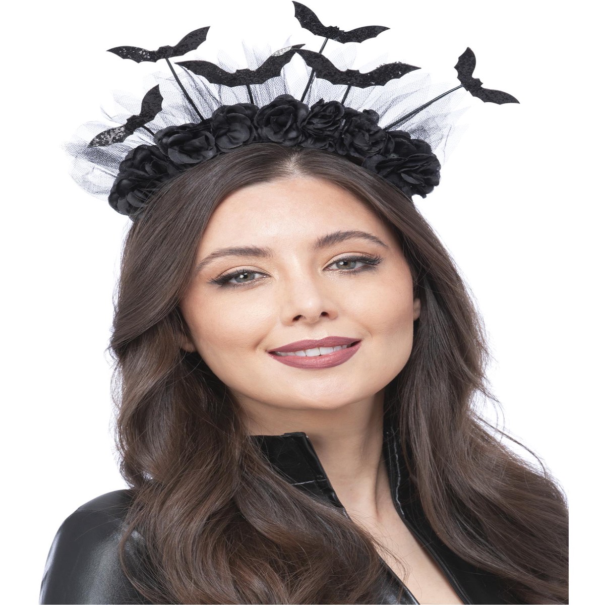 Gothic Rose Bat Bopper Headband