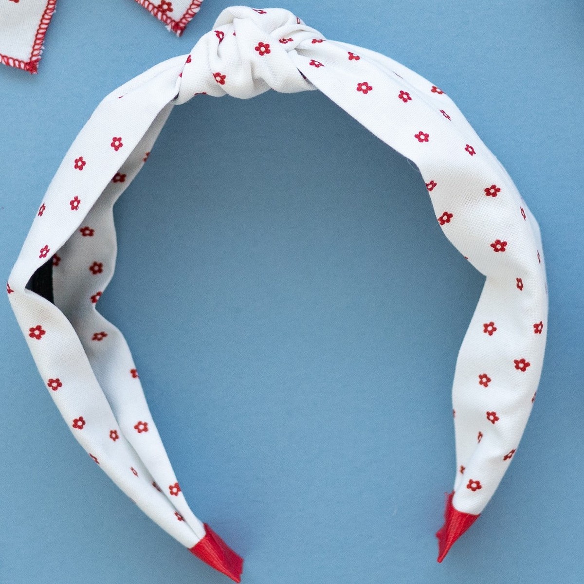 Indy Bloom- Red Knotted Headband
