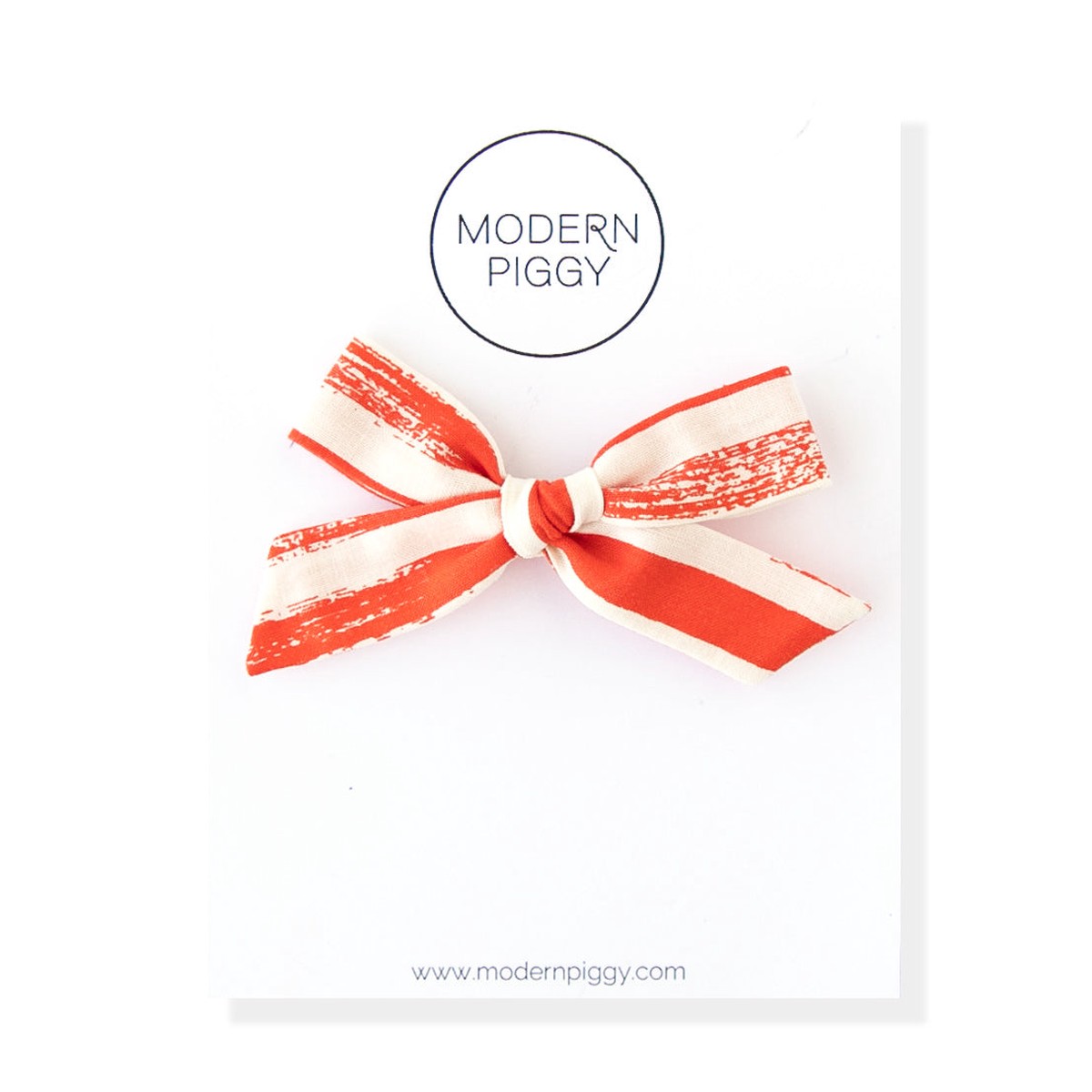 Painted Stripe Hand-tied Bow