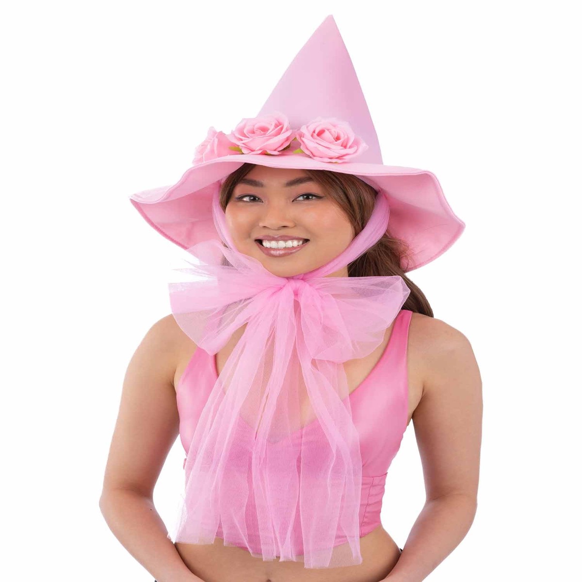 Pink Floral Good Witch Hat