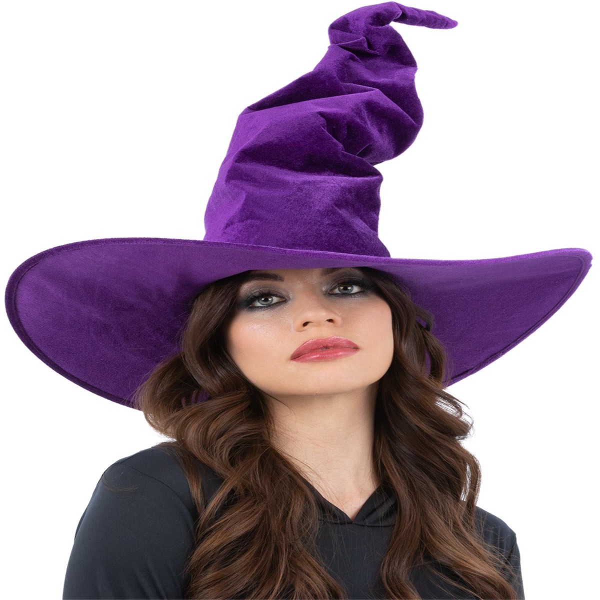 Purple Velour Witch Hat