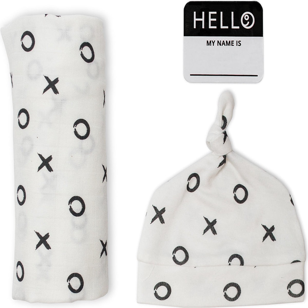 XO hat swaddle