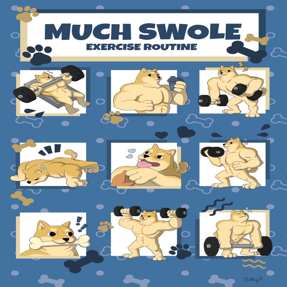 Much Swole Print