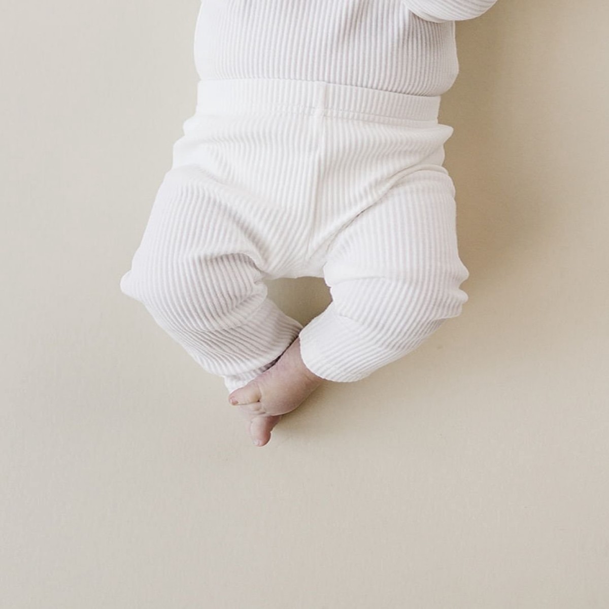 Ribbed Leggings White