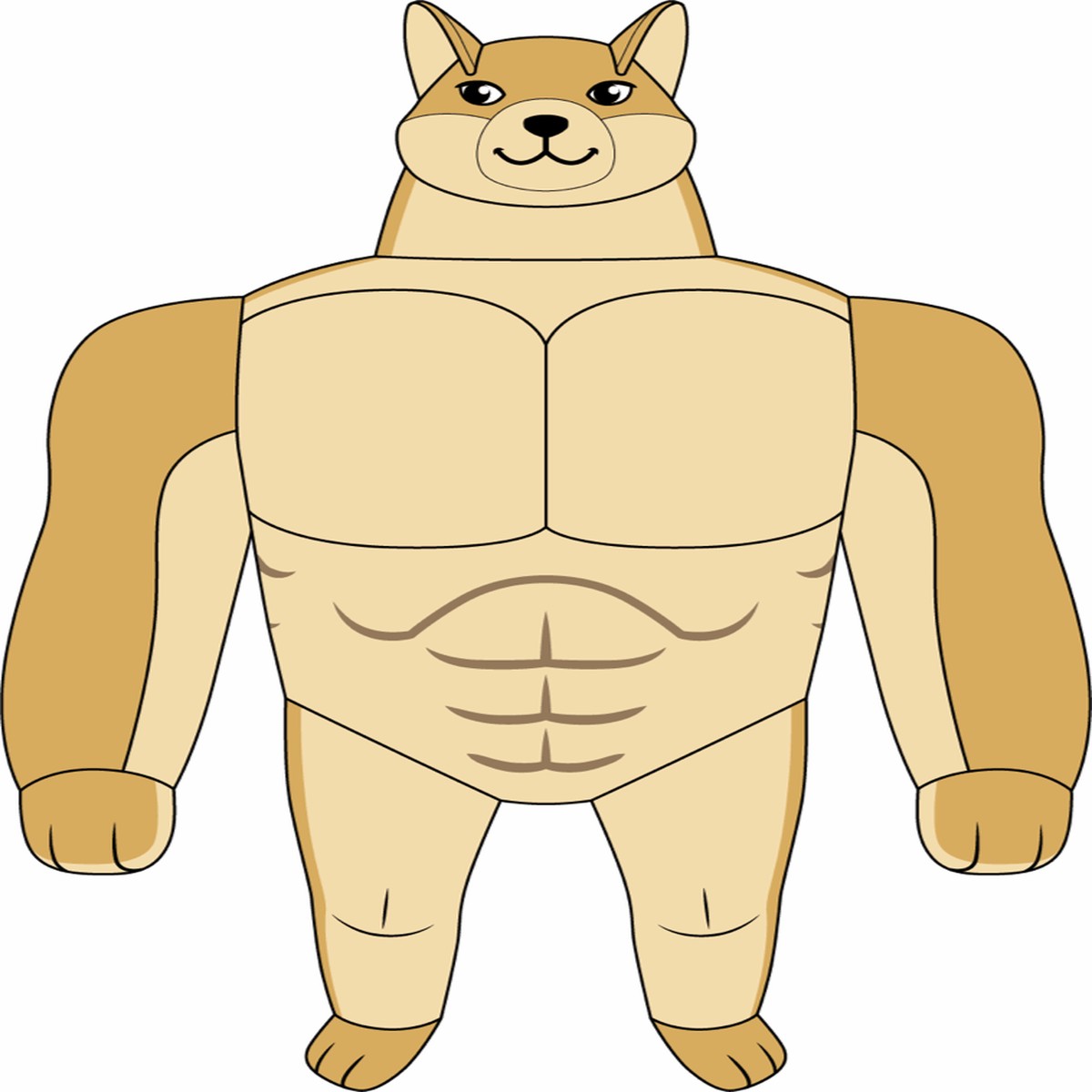 Swole Doge Plush (1ft)