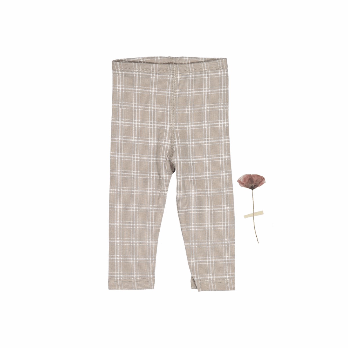 The Printed Legging - Taupe Check