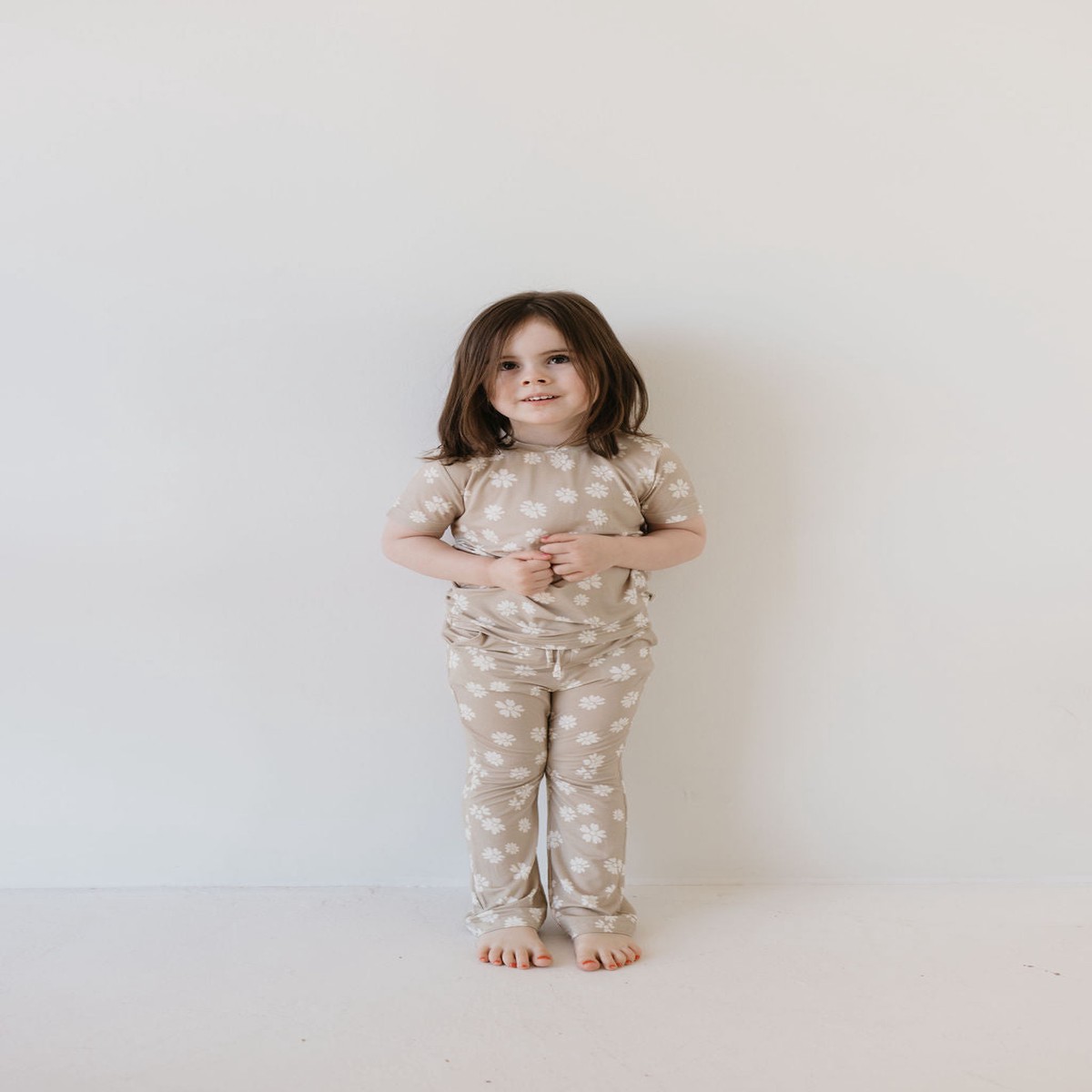 Toddler Short Sleeve Bamboo Lounge Set Lazy Daisy