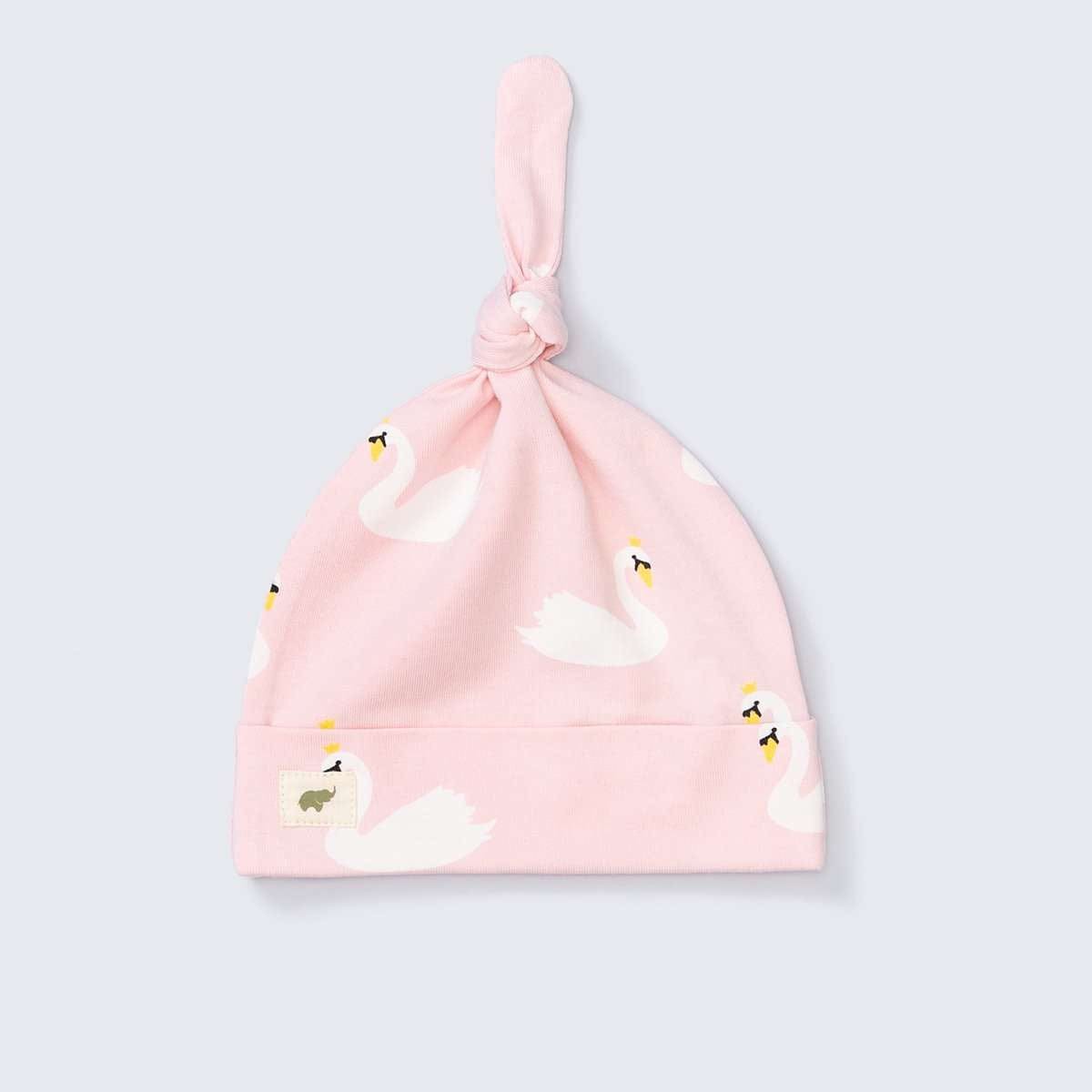 Top Knot Cap – Royal Swans