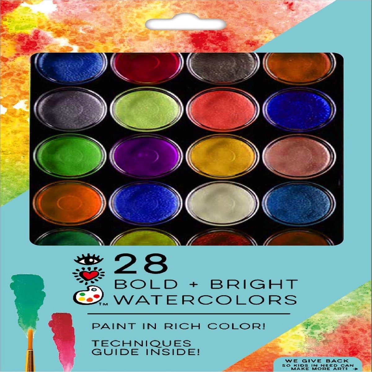 iHeartArt 28 Bold Bright Watercolors