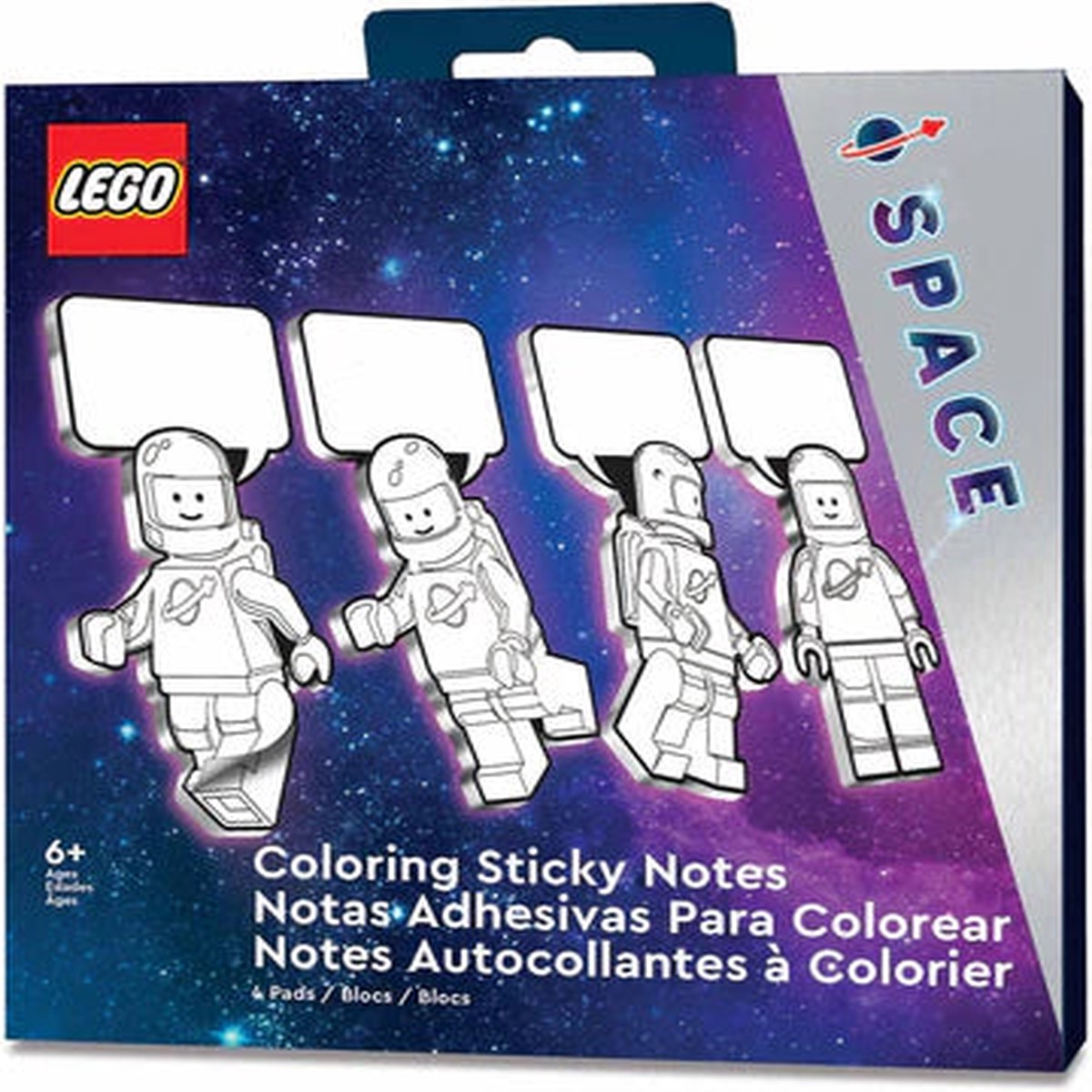 LEGO Minifigures Coloring Sticky Notes Spaceman