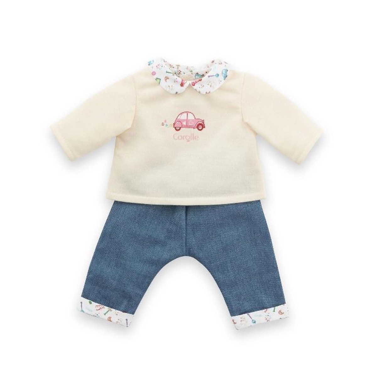 Long Sleeve T-Shirt Jeans - 30 cm Baby Doll