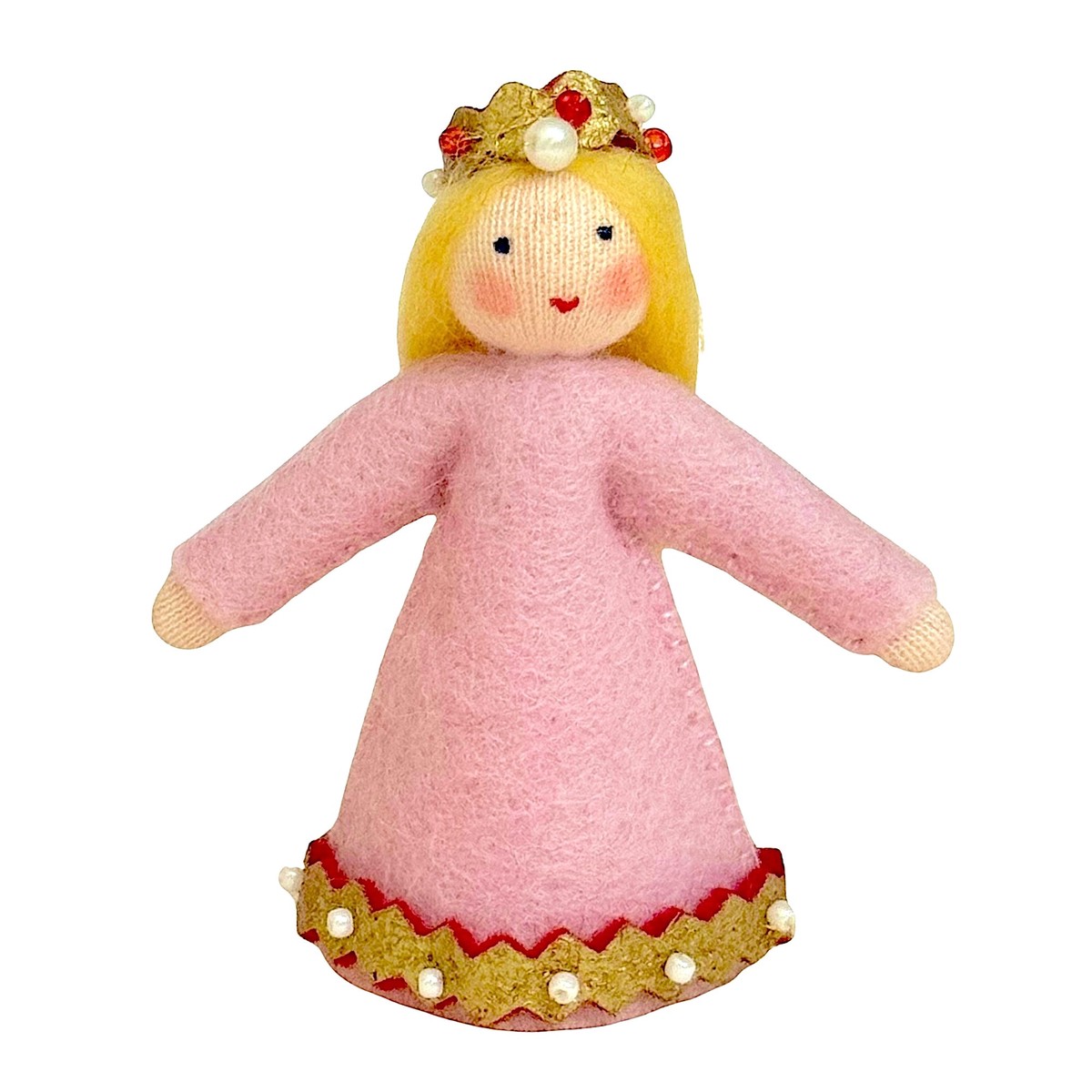 Princess in Pink Dress White