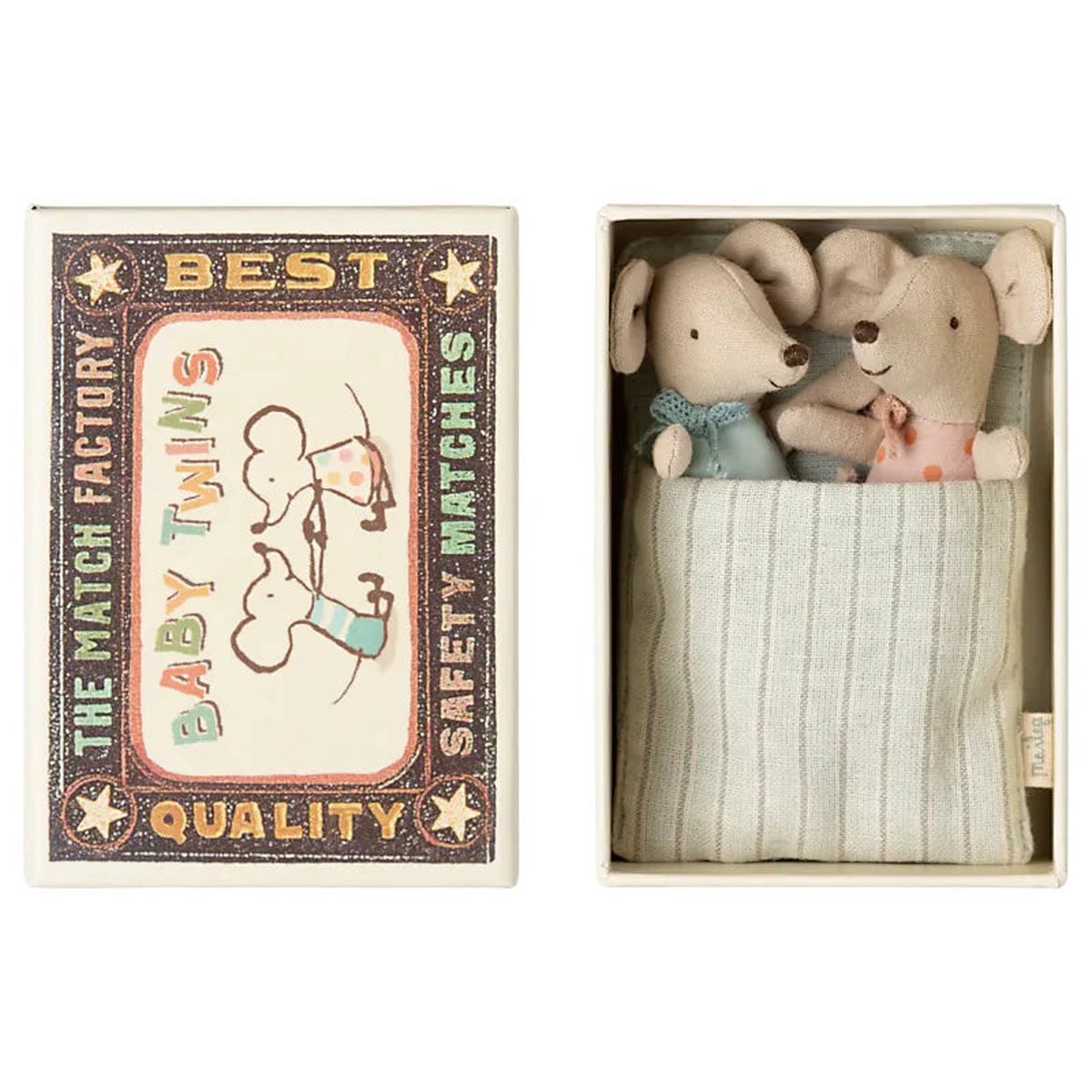 Maileg Matchbox - Baby Twins