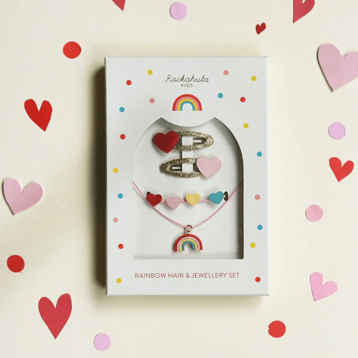 Vintage Rainbow Hair Jewellery Set